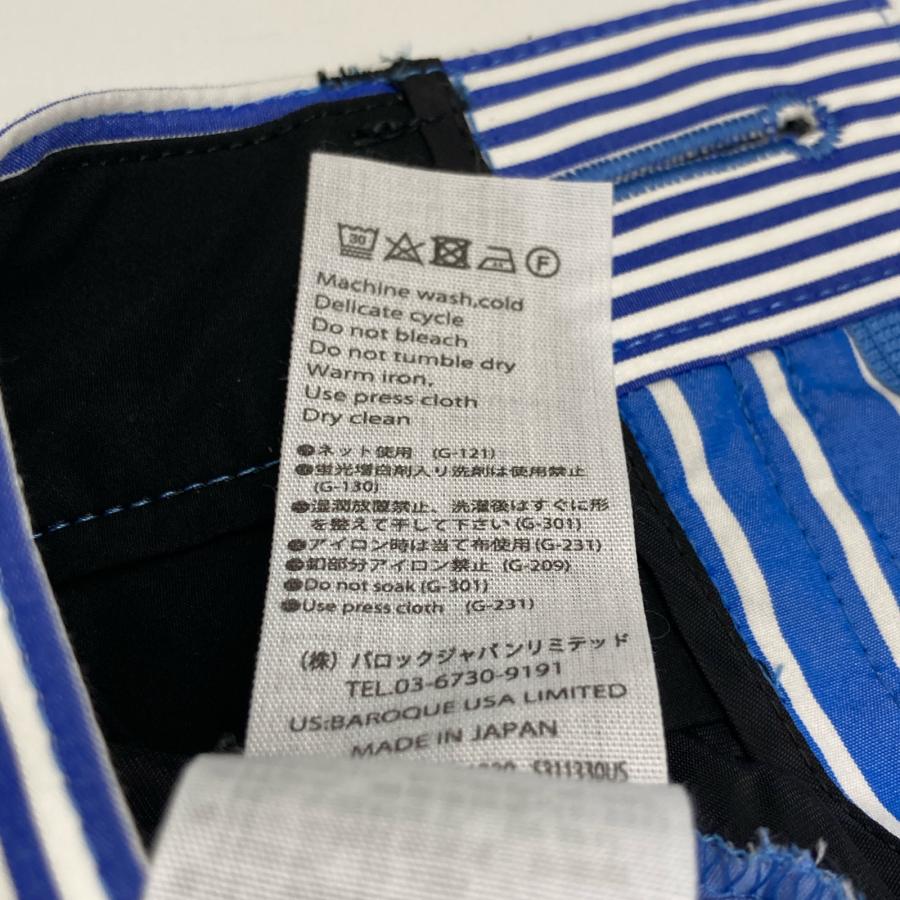 ENFOLD（エンフォルド） 22AW ブルー コットン ストライプドッキング