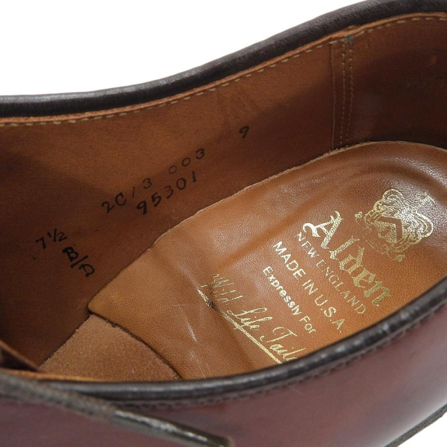 オールデン Alden オールデン プレーントゥ レザーシューズ メンズ ブラウン 7 1/2D 95301 7 1/2D ALDEN（オールデン） プレーントゥ レザーシューズ メンズ ブラウン 7