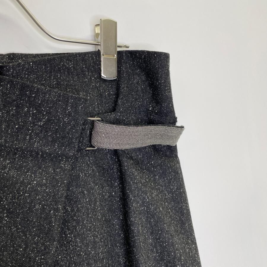 BRUNELLO CUCINELLI ブルネロクチネリ ブラック ベルト付きスリット  