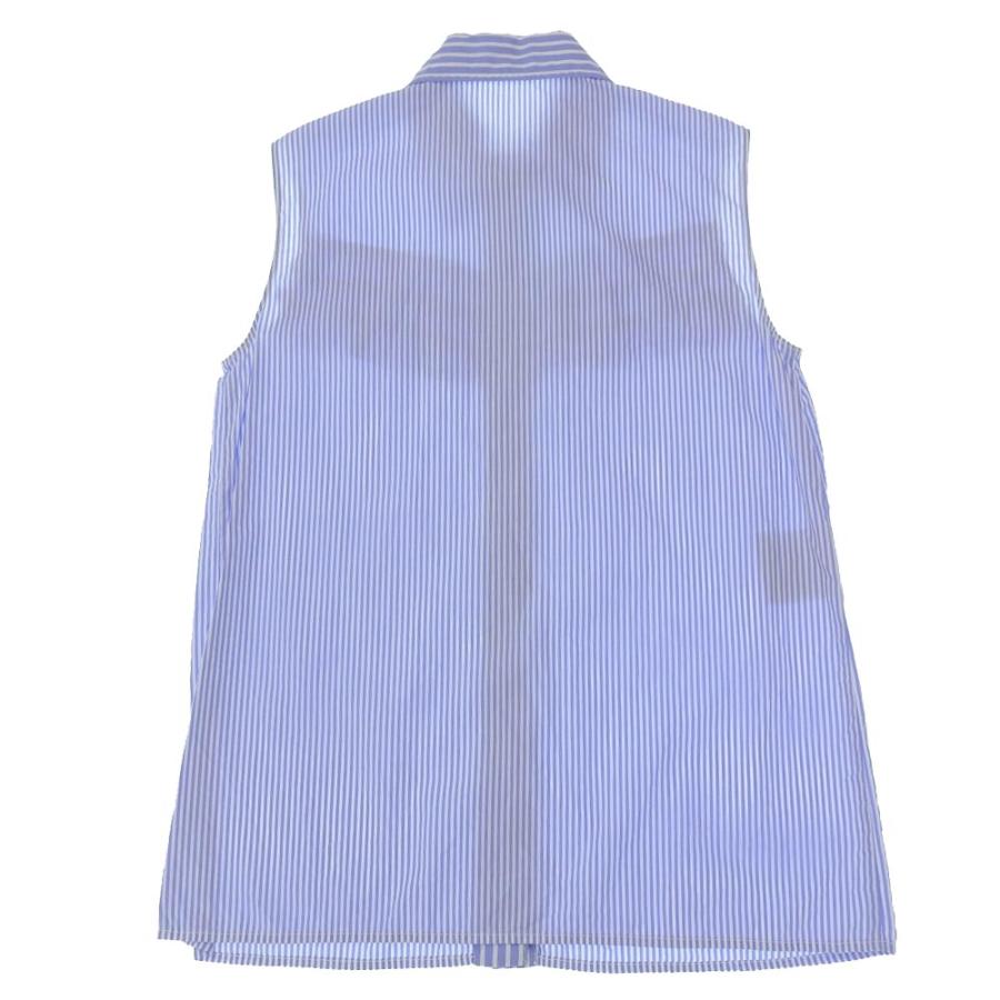 miu 美品 MIU ミュウミュウ コットン ストライプ ノースリーブ シャツ  