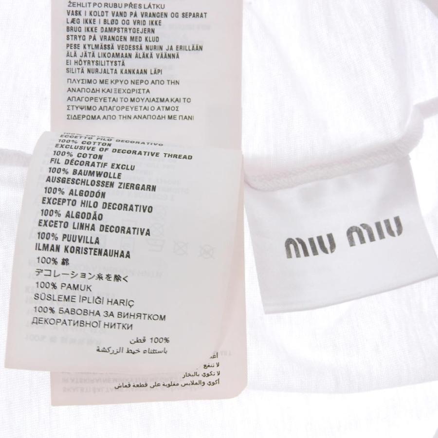 miu miu（ミュウミュウ） MM Paris フロントロゴ 半袖 Tシャツ