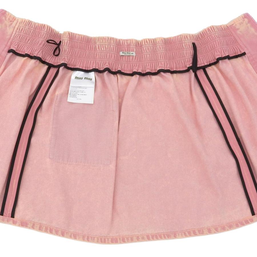 miu MIU ミュウミュウ コットン ウォッシュ加工 フロントジップ miu MIU ミュウミュウ コットン ウォッシュ加工 フロントジップ