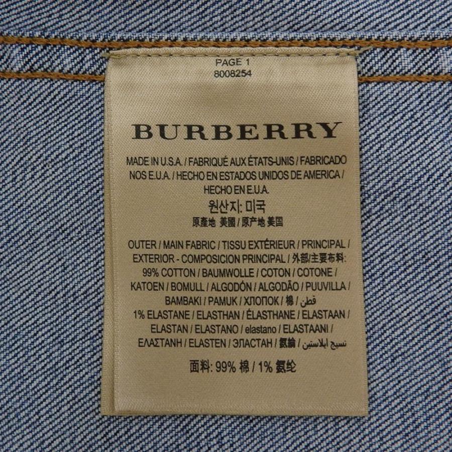 BURBERRY（バーバリー） コットン バックロゴ刺繍 デニム ジャケット G