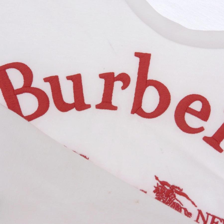 BURBERRY Burberry バーバリー コットン ロゴ刺繍 ショートスリーブ  