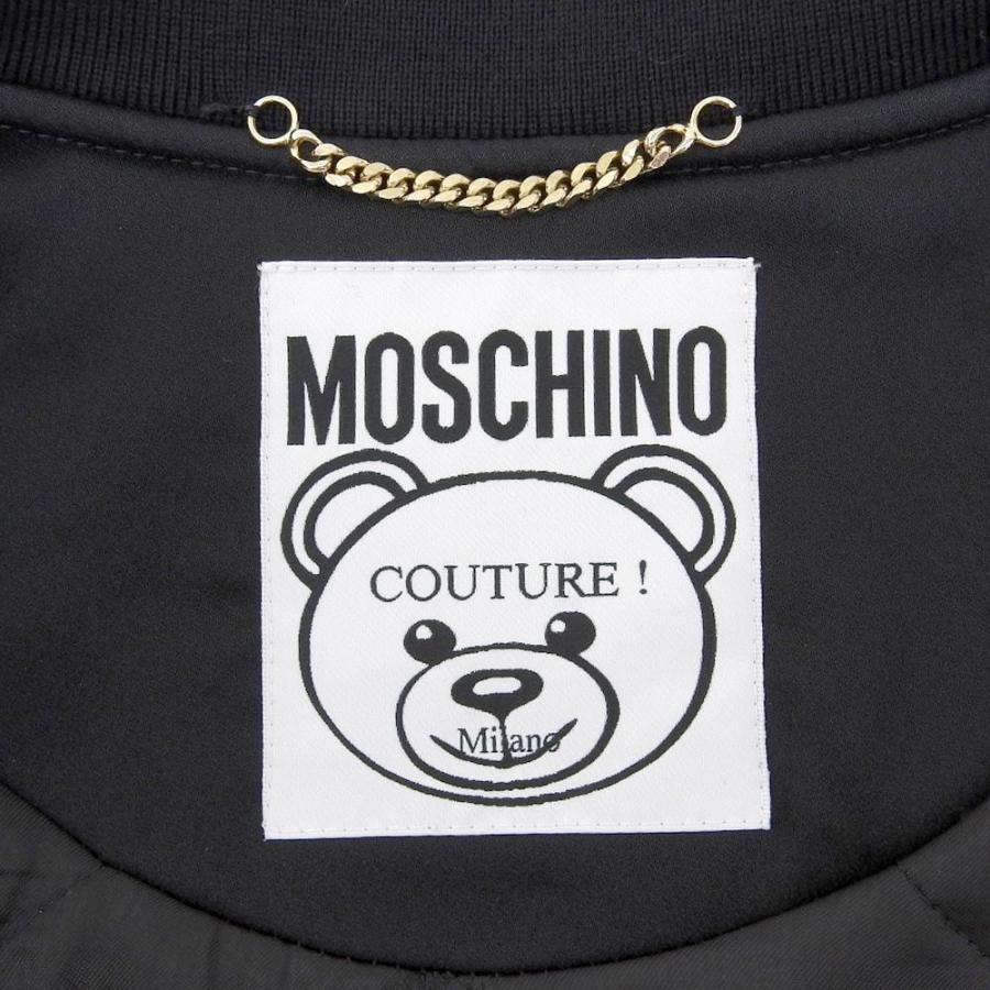 MOSCHINO 美品 モスキーノ アセテート テディベア クロップド ボンバー  