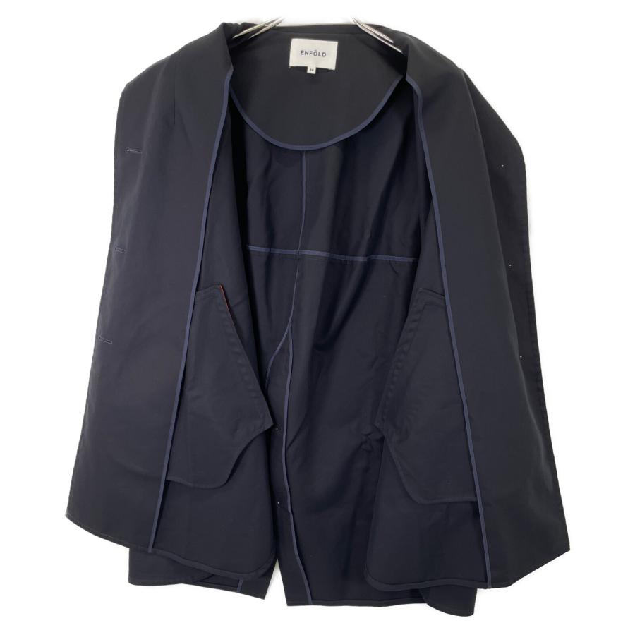 ENFOLD エンフォルド 22SS ブラック×オレンジ COTTON DOUBLE ENFOLD エンフォルド 22SS ブラック×オレンジ COTTON DOUBLE