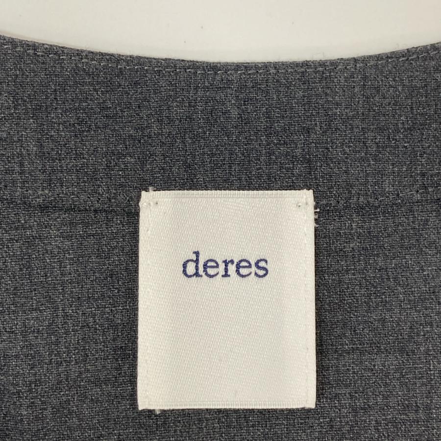 deres シークレットハート　シャツ　ジャケット　デレス deres デレス 23AW DER23AW-SH-001 グレー シェルボタン シークレット
