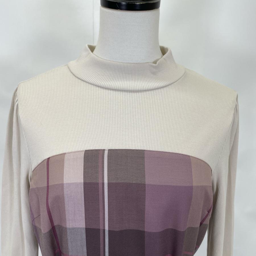 BLUE LABEL CRESTBRIDGE 22年製 パープル クレストブリッジチェック  