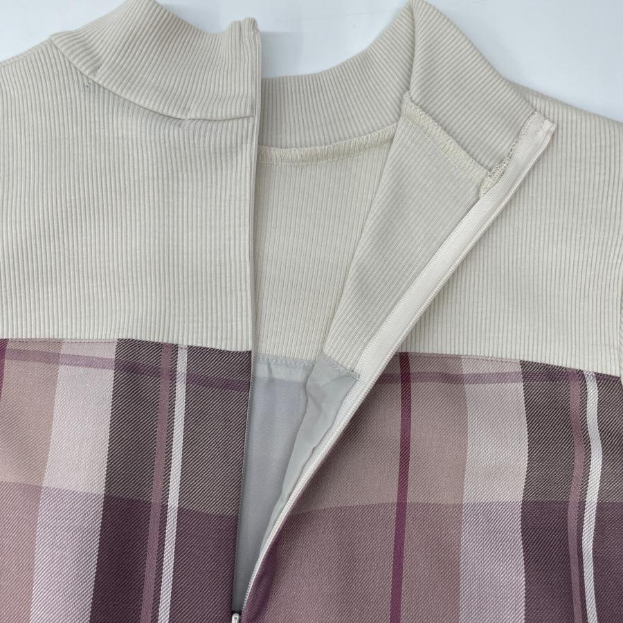 BLUE LABEL CRESTBRIDGE 22年製 パープル クレストブリッジチェック  