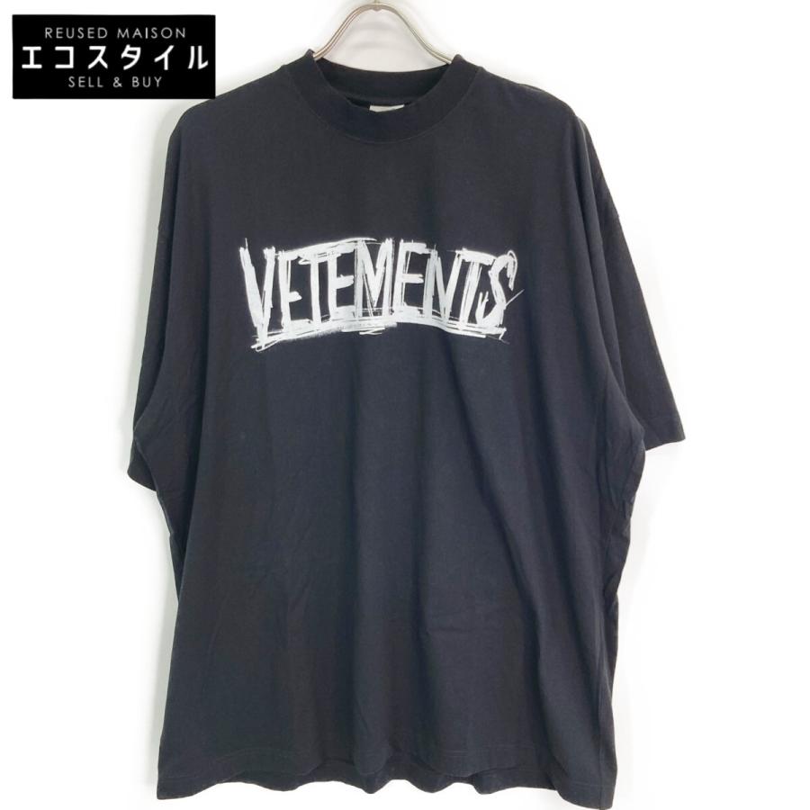 VETEMENTS ヴェトモン ブラック ワールドツアーTシャツ M トップス 