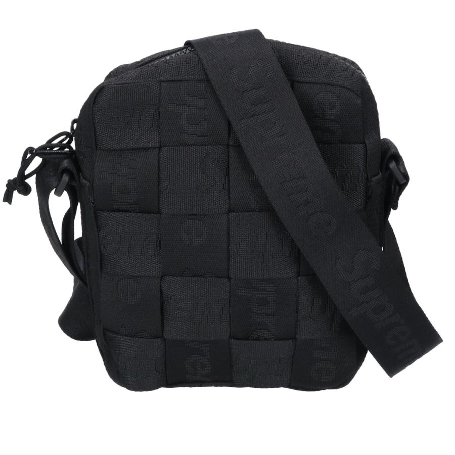 【美品】Supreme Woven ショルダーバッグ Black 23SS Supreme（シュプリーム） 美品/23SS Supreme Woven Shoulder Bag