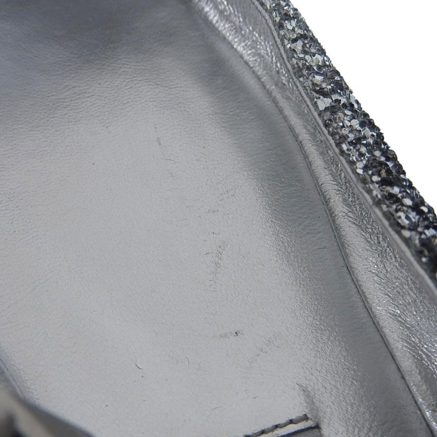 美品 JIMMY CHOO ジミーチュウ Diamond Tilda Flat グリッター