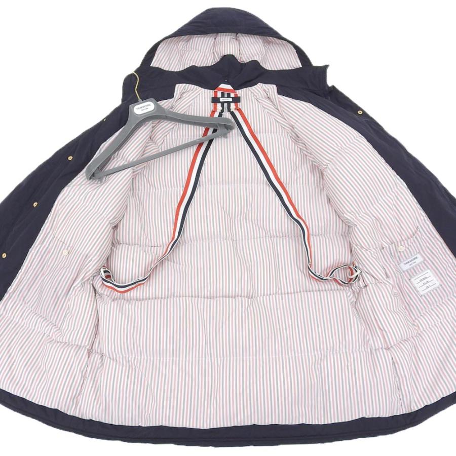 美品 THOM BROWNE トムブラウン フットボール 4BAR フーデッド ダウン