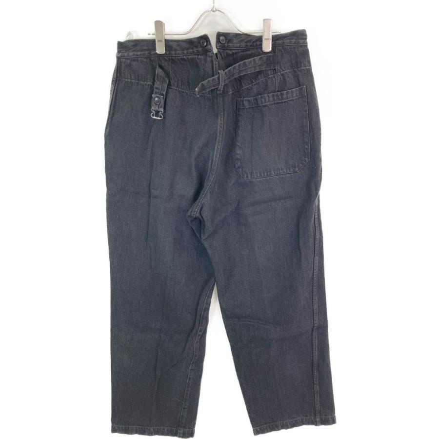 COMOLI コモリ 22SS V01-03002 ブラック デニムオーバーパンツ 3 COMOLI コモリ 22SS V01-03002 ブラック デニムオーバーパンツ 3