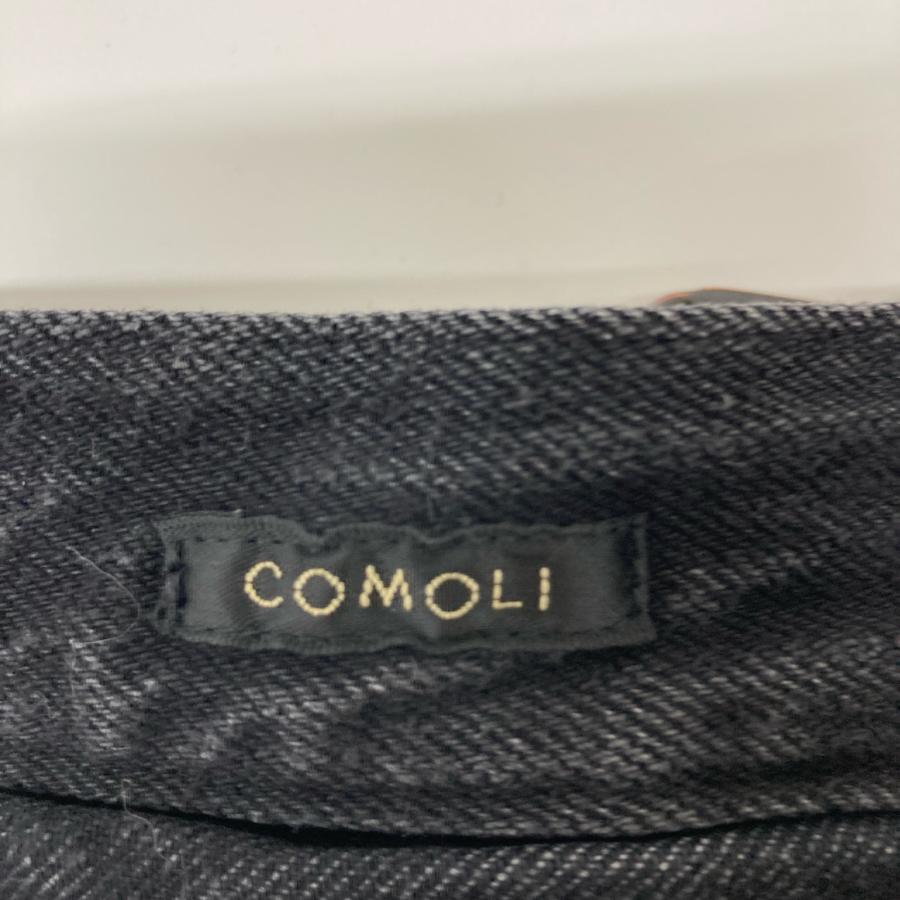 COMOLI コモリ 22SS V01-03002 ブラック デニムオーバーパンツ 3 COMOLI コモリ 22SS V01-03002 ブラック デニムオーバーパンツ 3