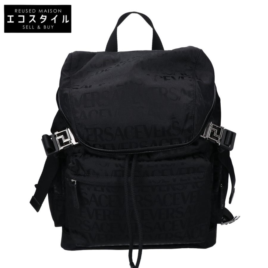 新品同様/ Versace ヴェルサーチ ナイロン オールオーバー ネオ バック 
