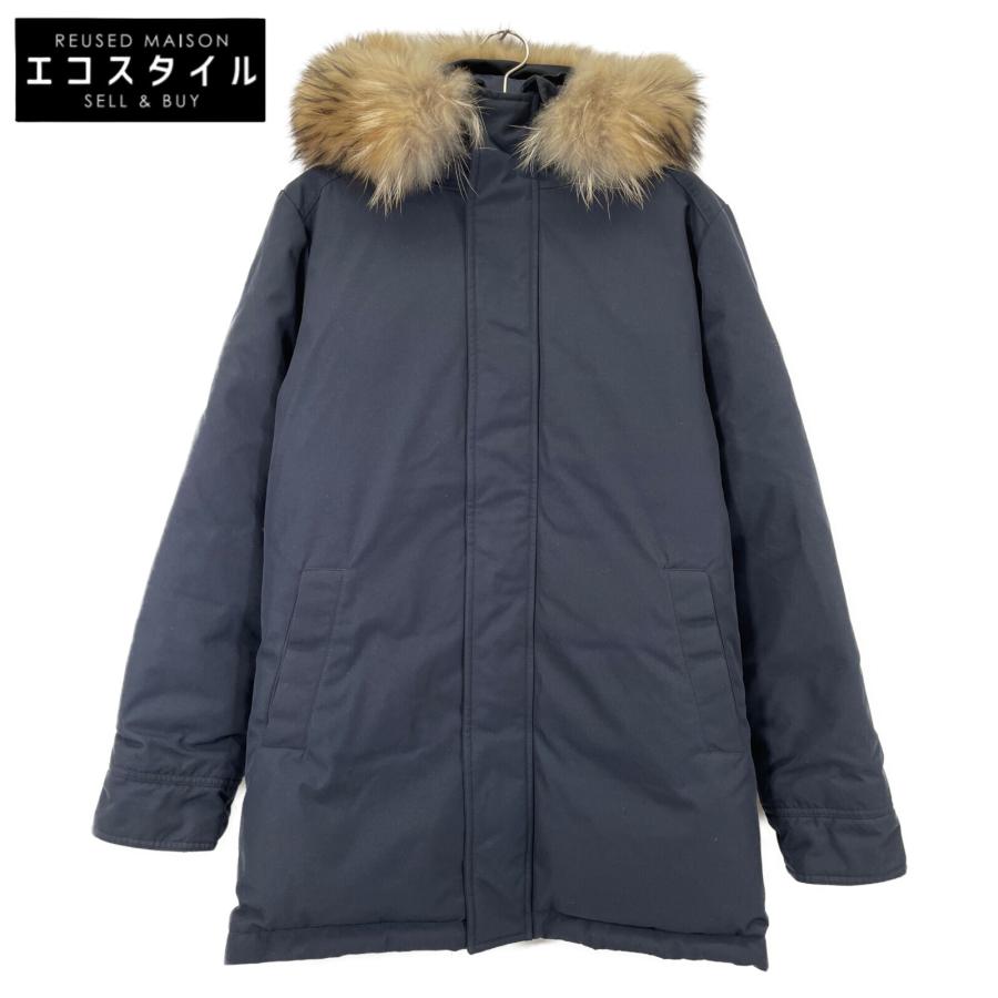 Pyrenex PYRENEX ピレネックス HMK009 ネイビー アヌシー ファー付き 