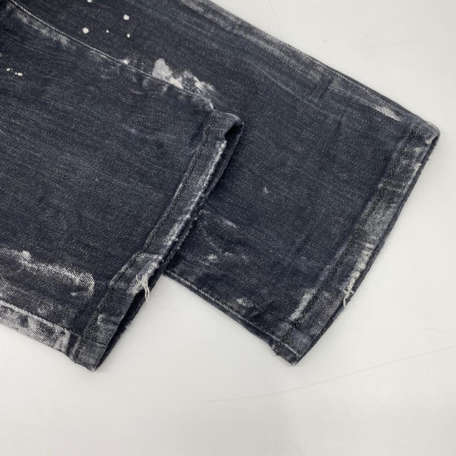 DSQUARED2 ディースクエアード S74LB1325 ブラック ウォッシュペイント 