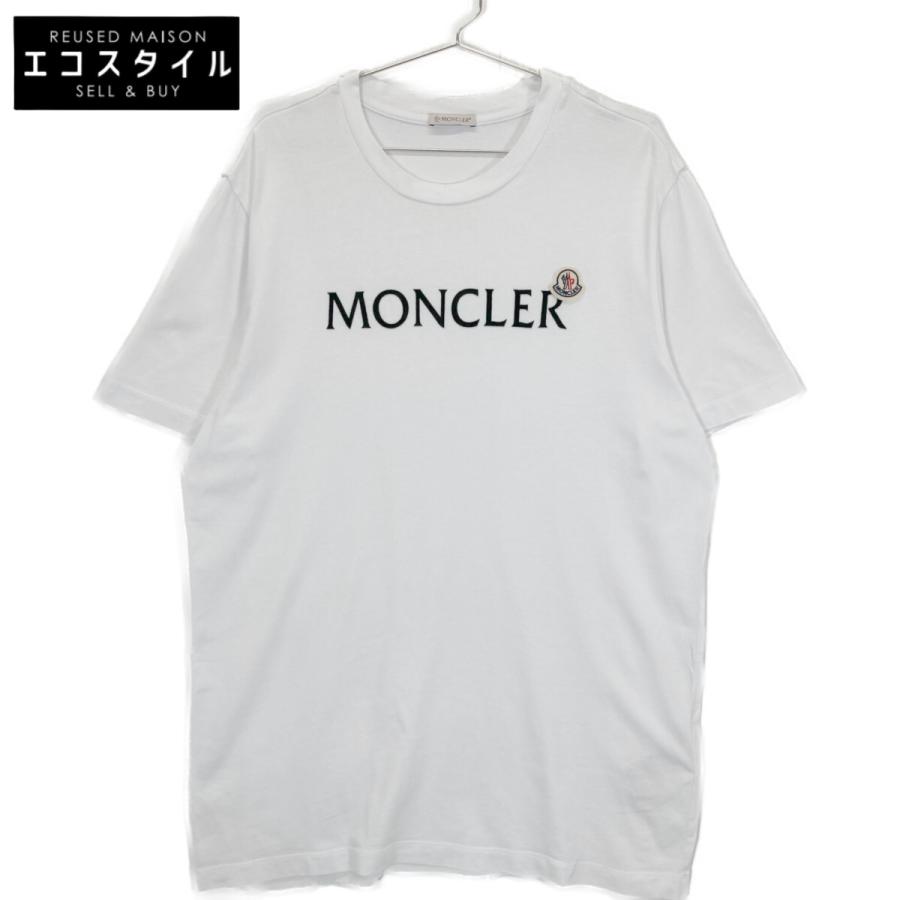 MONCLER モンクレール 21年製 T-SHIRT ホワイト フロントロゴ ショート 
