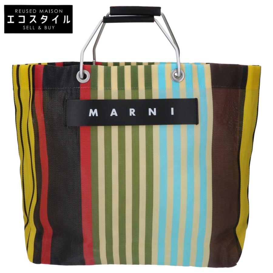 【美品】MARNIマルニマーケット ストライプ バッグ MARNI 美品 マルニ MARKET STRIPE BAG マーケット ストライプ