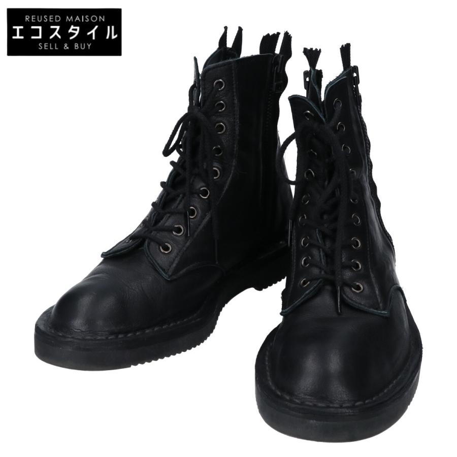 Yohji Yamamoto ヨウジヤマモト サイドジップ レースアップ Yohji Yamamoto ヨウジヤマモト サイドジップ レースアップ