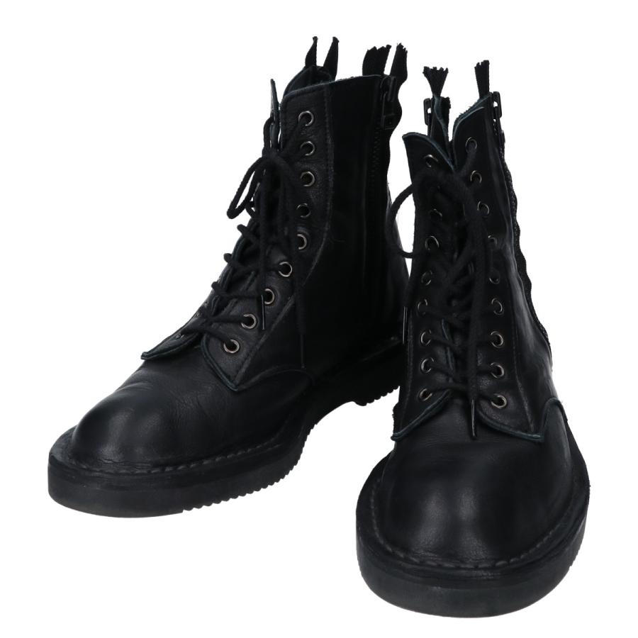 Yohji Yamamoto ヨウジヤマモト サイドジップ レースアップ Yohji Yamamoto ヨウジヤマモト サイドジップ レースアップ