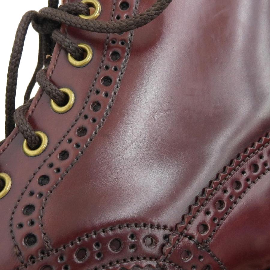Tricker'sトリッカーズ　バーガンディ ブーツ24cm Tricker's（トリッカーズ） 美品 ×NATORIYA コードバン カントリー