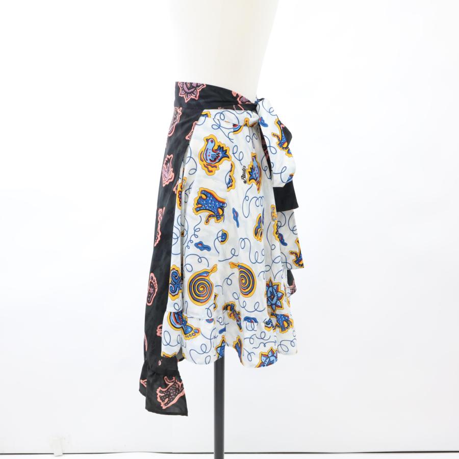 LOEWE ロエベ S2295170PO Paula mopitz ホワイト×ブラック 総柄 巻き  