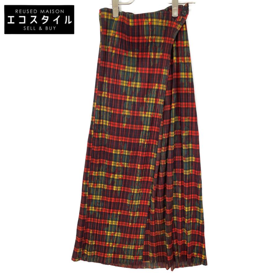 PLEATS PLEASE プリーツプリーズ PP64-JG444 オレンジ系マルチカラー  