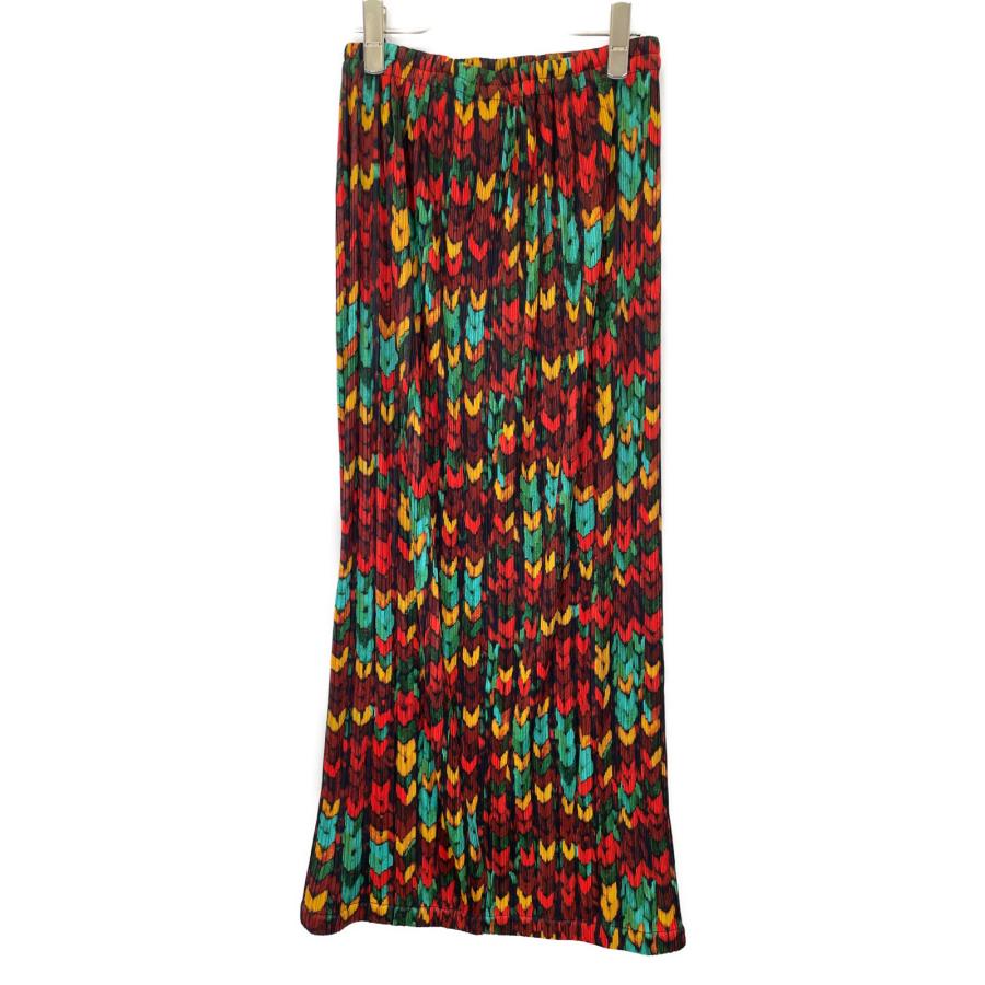 PLEATS PLEASE プリーツプリーズ マルチカラー ケーブル転写  