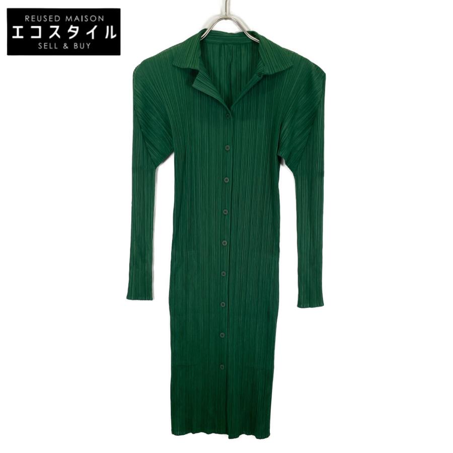 PLEATS PLEASE プリーツプリーズ PP74-JK625 グリーン ロングスリーブ 