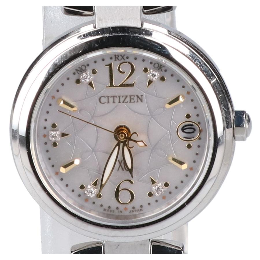 美品/ CITIZEN シチズン ES8130-53W XCクロスシー ミニソル エコ 