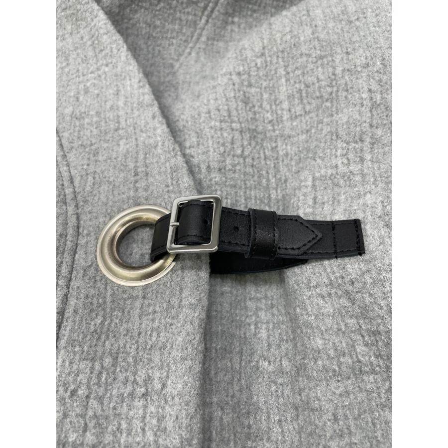 LOHEN ローヘン LH22W-CO059 グレー レザーバックルショートコート F