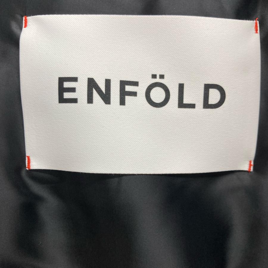 ENFOLD エンフォルド 24SS ブラック FLAT-COLLAR SILHOUETTE ENFOLD エンフォルド 24SS ブラック FLAT-COLLAR SILHOUETTE