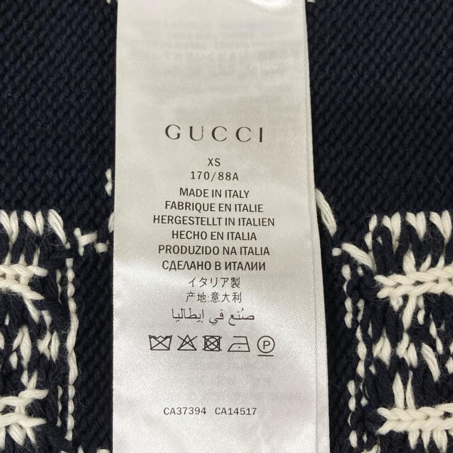 GUCCI グッチ 20AW 545701 GG×ストライプ コットン ジップアップ GUCCI グッチ 20AW 545701 GG×ストライプ コットン ジップアップ