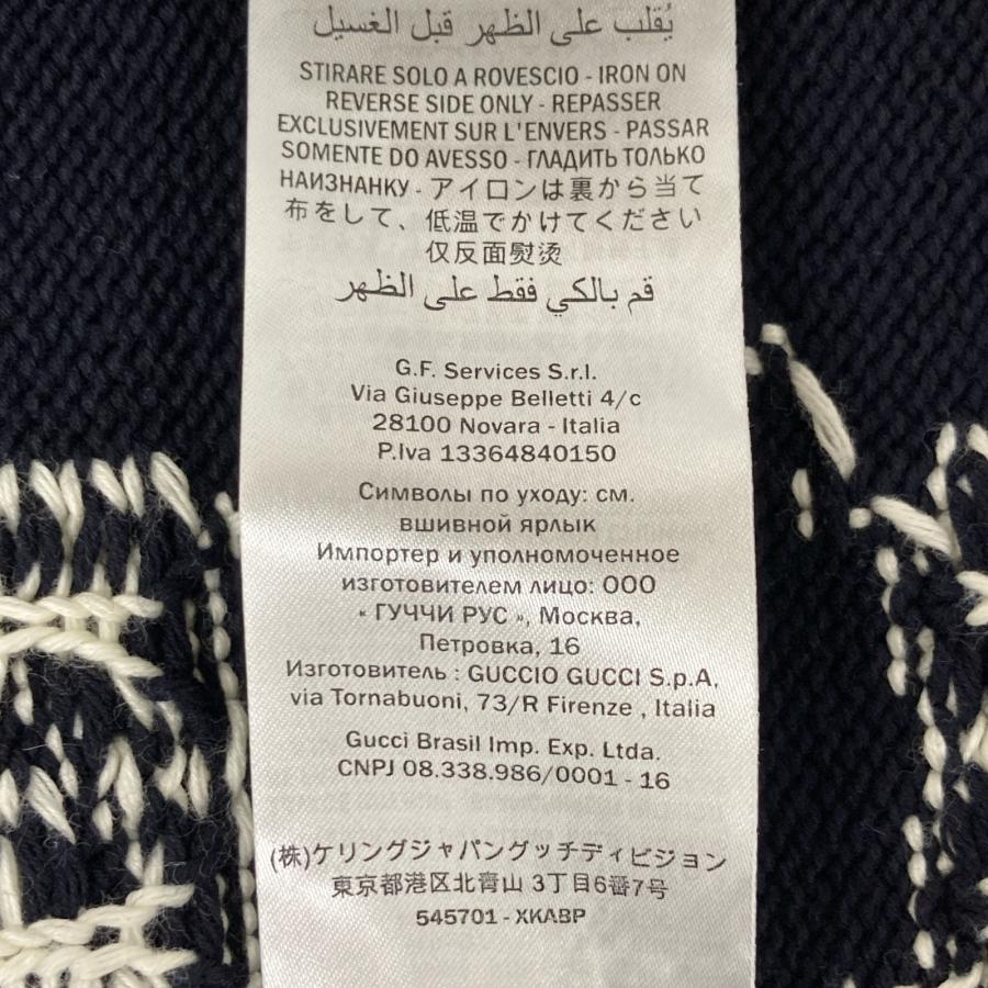GUCCI グッチ 20AW 545701 GG×ストライプ コットン ジップアップ GUCCI グッチ 20AW 545701 GG×ストライプ コットン ジップアップ