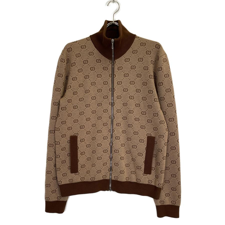 GUCCI グッチ 19SS 572636 GGジャカード ブラウン ニット GUCCI グッチ 19SS 572636 GGジャカード ブラウン ニット