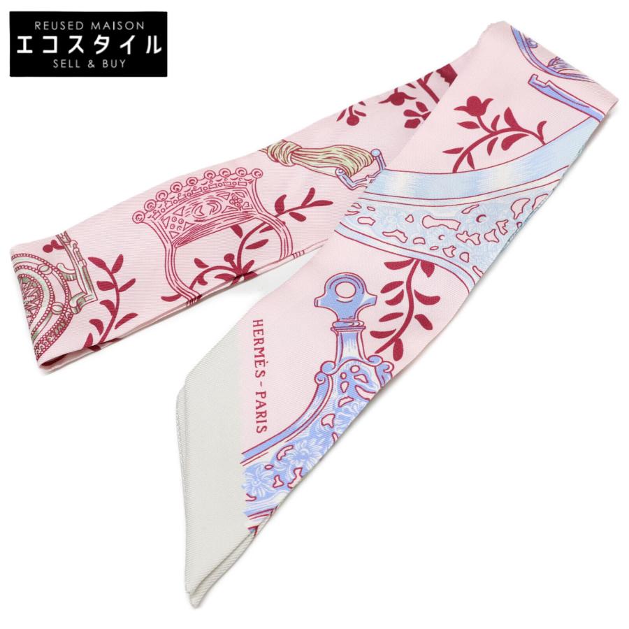 美品 HERMES エルメス 21SS Etriers Remix 鐙 シルク100% ツイリー