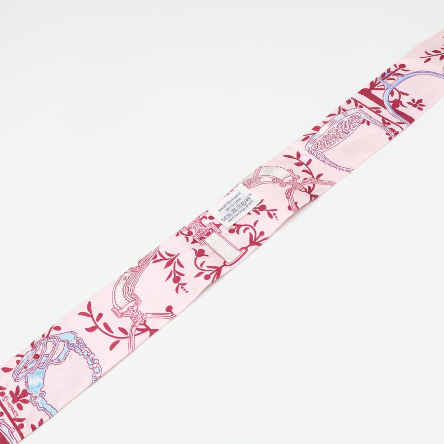 美品 HERMES エルメス 21SS Etriers Remix 鐙 シルク100% ツイリー