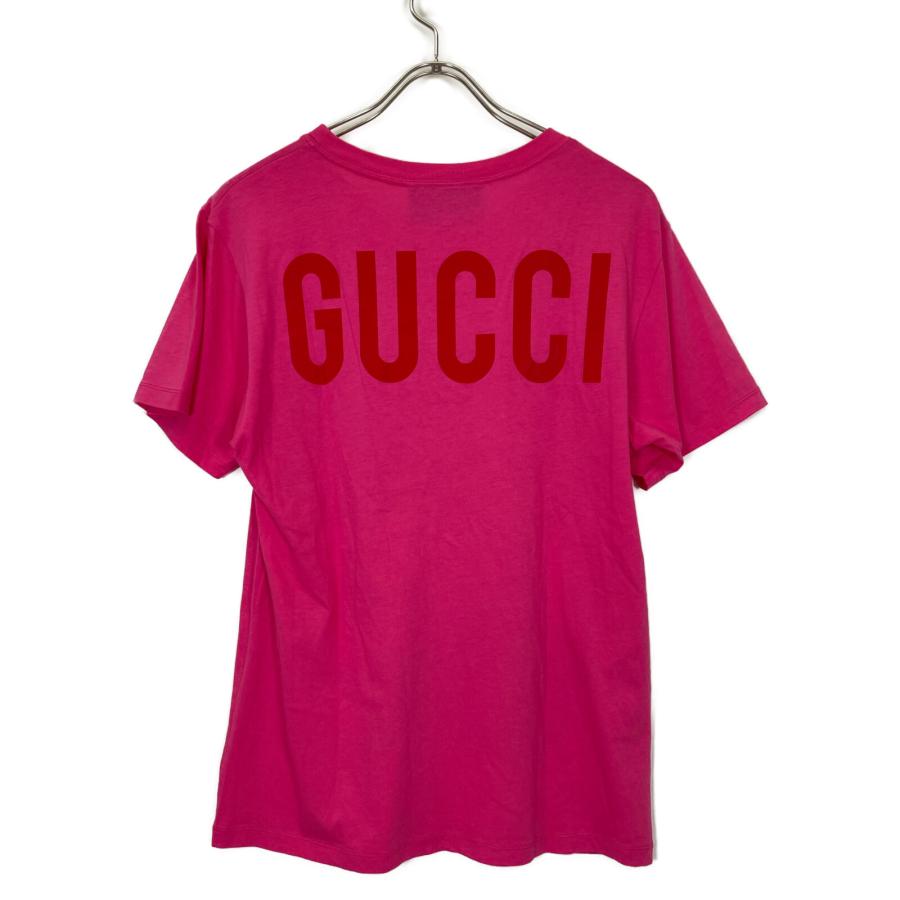 GUCCI グッチ 492347 ピンク フロントプリントTシャツ XS トップス  