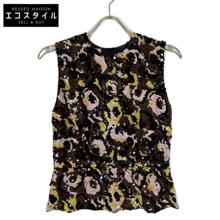 MARNI マルニ マルチカラー スパンコール 花柄 ダブルジップ  