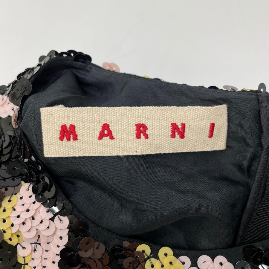MARNI マルニ マルチカラー スパンコール 花柄 ダブルジップ  