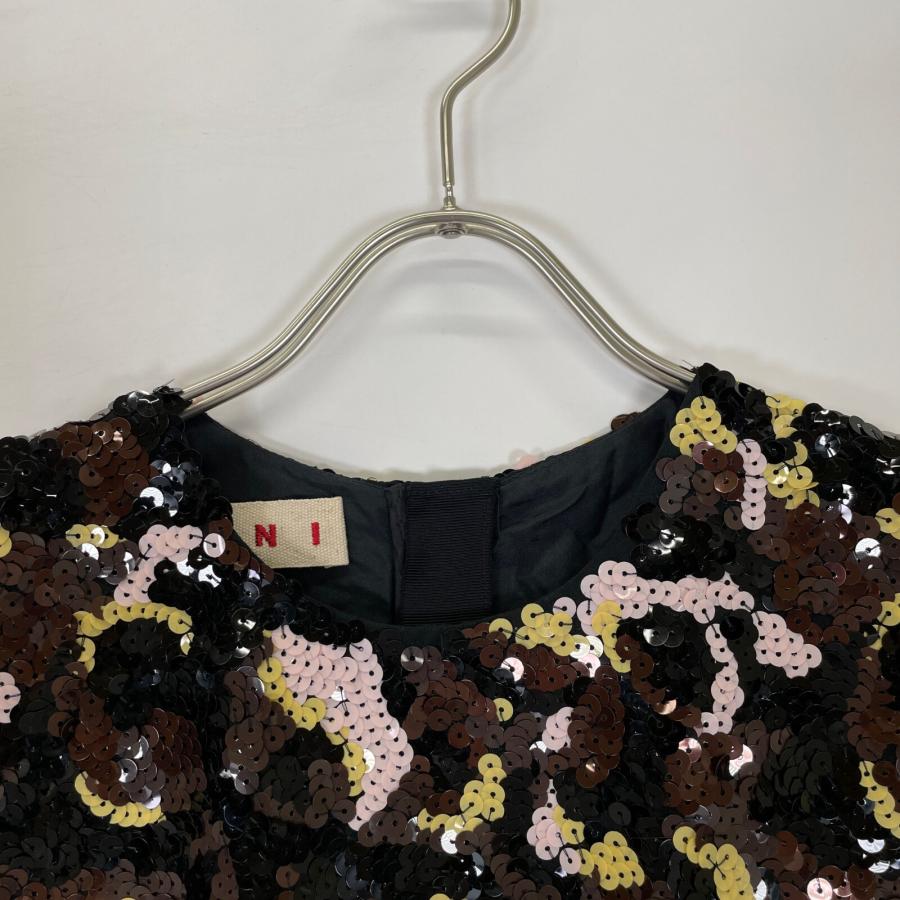 MARNI マルニ マルチカラー スパンコール 花柄 ダブルジップ  