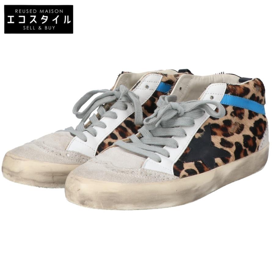 GOLDEN GOOSE ゴールデングース MIDSTAR レオパード柄 ハラコx 