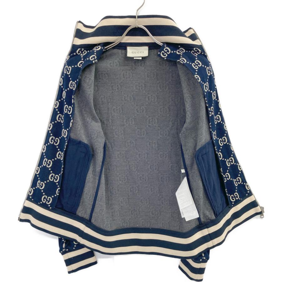 GUCCI グッチ 496919 GGジャガード コットンジャケット ネイビー GUCCI グッチ 496919 GGジャガード コットンジャケット ネイビー