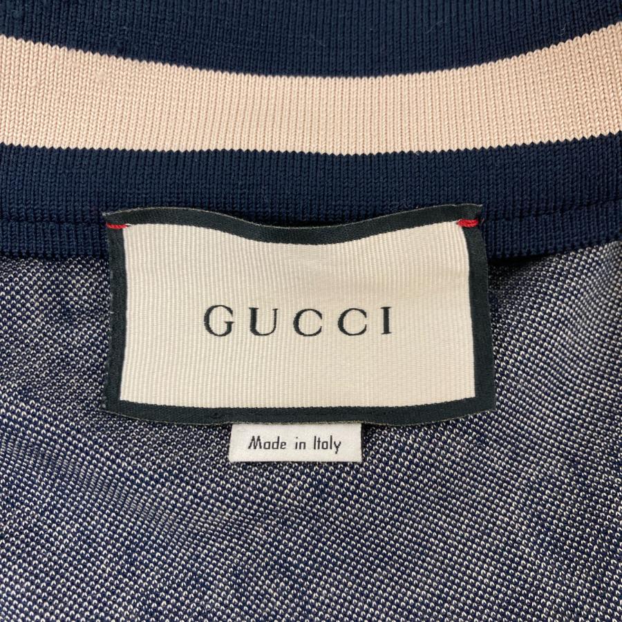 GUCCI グッチ 496919 GGジャガード コットンジャケット ネイビー GUCCI グッチ 496919 GGジャガード コットンジャケット ネイビー