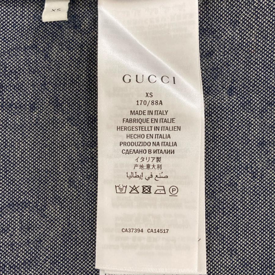 GUCCI グッチ 496919 GGジャガード コットンジャケット ネイビー GUCCI グッチ 496919 GGジャガード コットンジャケット ネイビー