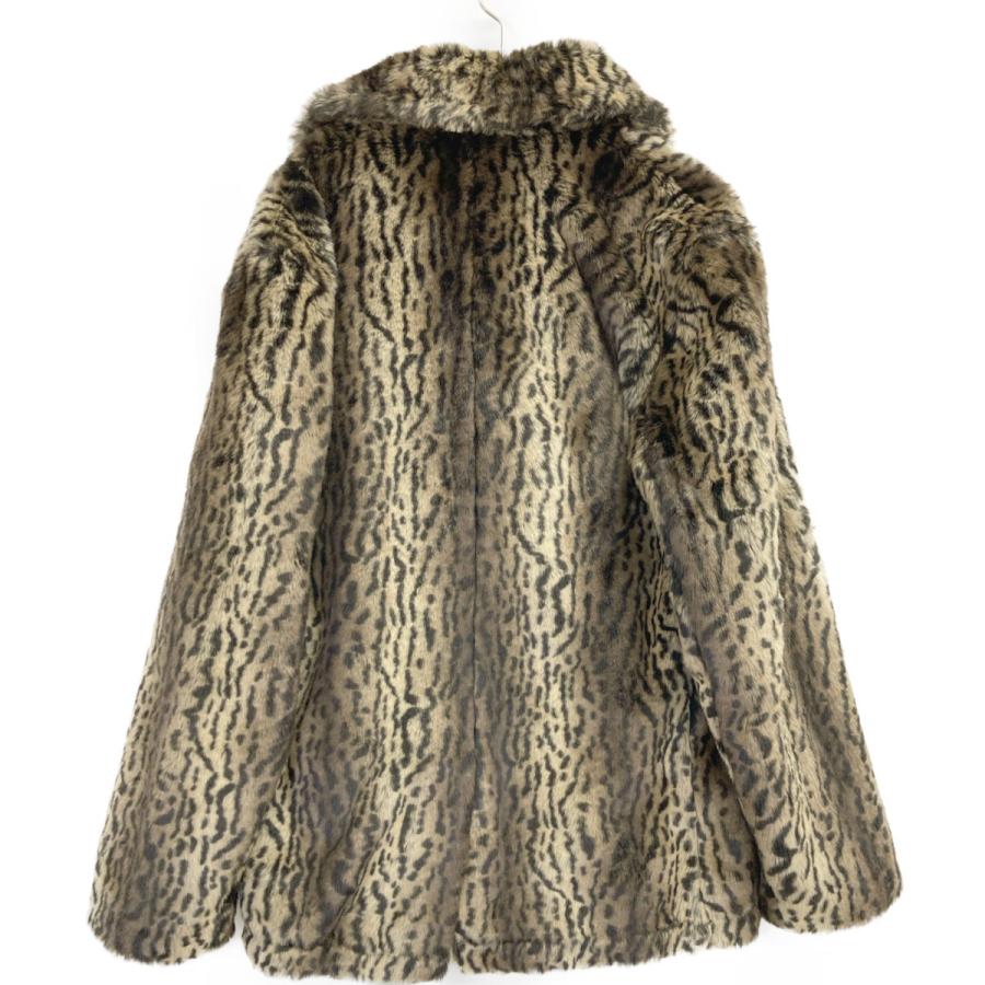 SCHOTT ショット レオパード柄 アニマル フェイクファー ボア Pコート  