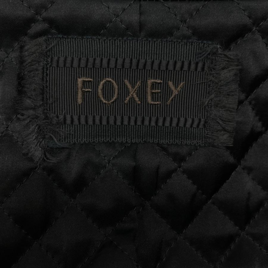 FOXEY フォクシー 41785-AJOA03TF ブラック ウール グログランリボン  