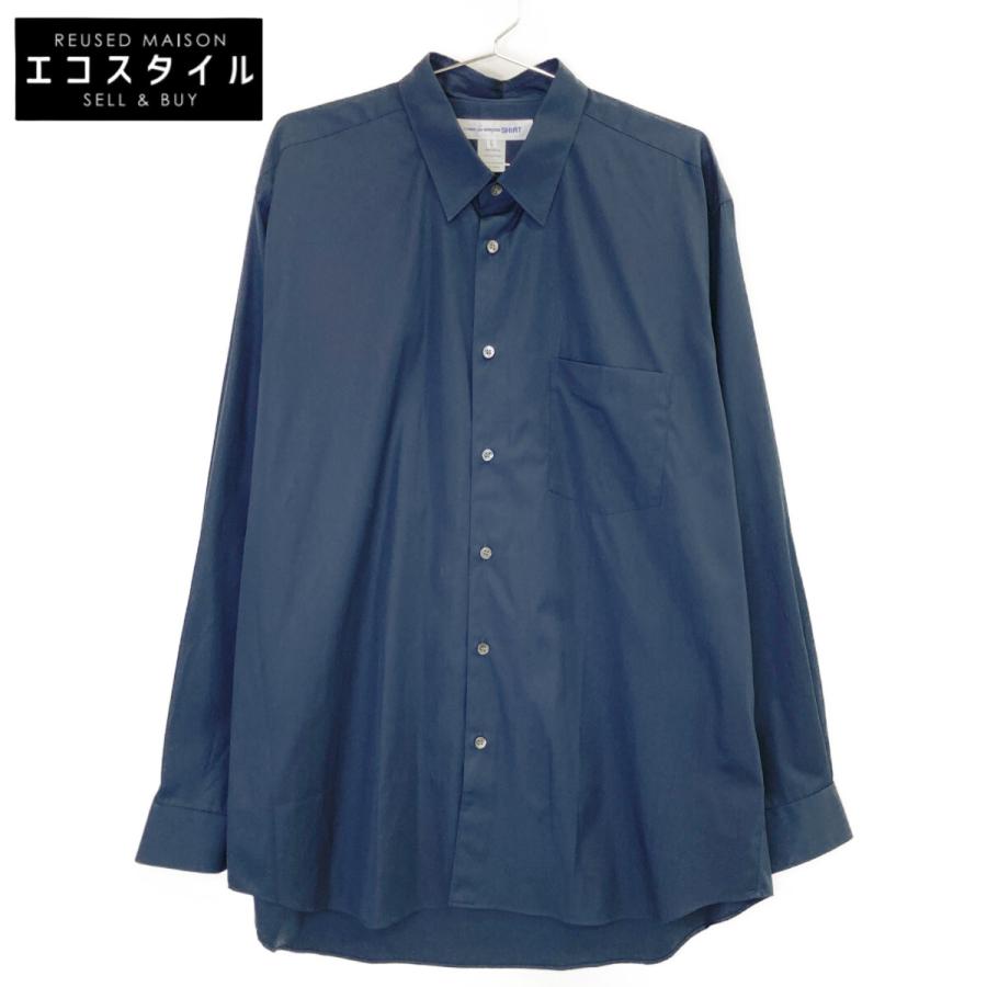 COMME des GARCONS SHIRT FZ-B011 ネイビー コットン ワイドクラシック 